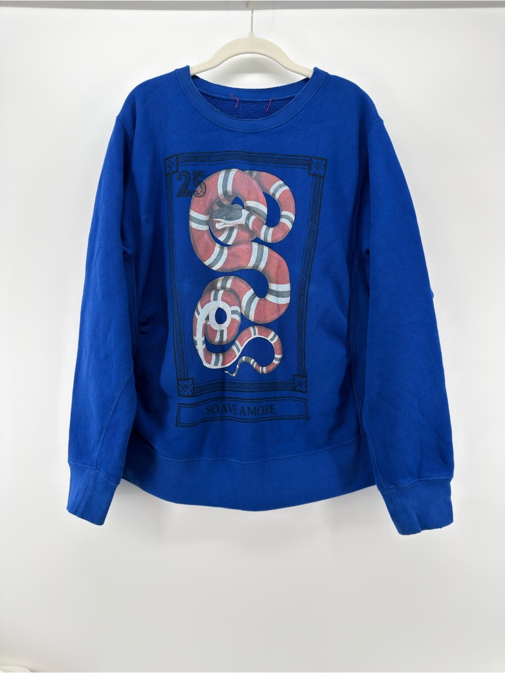 Gucci snake crewneck L Royal blue